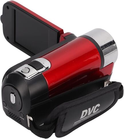 Video Camera Camcorder Full HD Camera Recorder 270° Rotation 2.7 Inch Color Screen 16X Zoom Digital Camcorders (Red) in Saudi Arabia