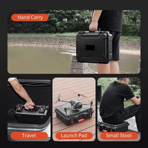 IP67 مقاومة للماء لـ DJI Mavic 4 Pro Creator/ Fly More Combo ، يناسب DJI RC Pro 2/ RC 2/ RC2 ، ما يصل إلى 4 بطاريات ، مركز شحن ، مرشحات الملحقات (الحالة فقط) in Saudi Arabia