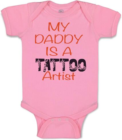 رضيع لطيف babysuit bodysuit أبي هو الوشم فنان الأب الأب يوم فتى و Girl ملابس طفل مضحكة تصميم وردي ناعم فقط حديث الولادة in Kuwait