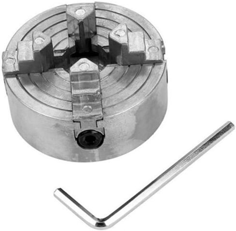 1pcs Metal Mini Lathe Jaw Chuck Clamp Handheld Manual Tool for Projects High Precision Self-centering Design for Woodworking and Metalworking Applications in Saudi Arabia