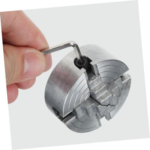 1pcs Metal Mini Lathe Jaw Chuck Clamp Handheld Manual Tool for Projects High Precision Self-centering Design for Woodworking and Metalworking Applications in Saudi Arabia