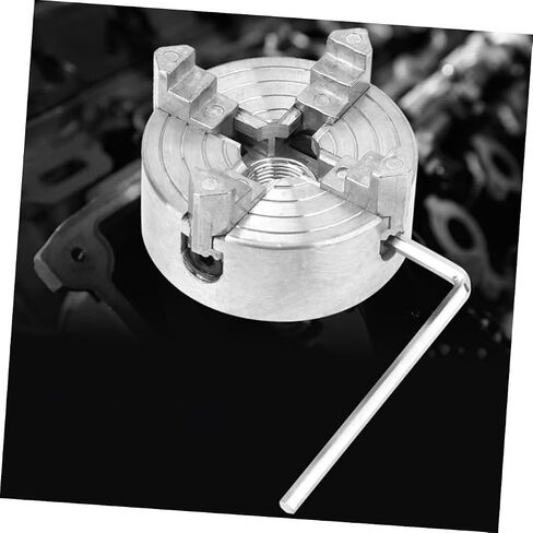 1pcs Metal Mini Lathe Jaw Chuck Clamp Handheld Manual Tool for Projects High Precision Self-centering Design for Woodworking and Metalworking Applications in Saudi Arabia