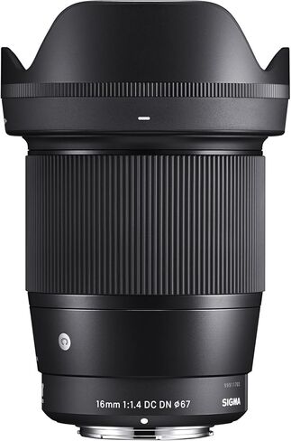 Sigma 16mm f/1.4 DC DN: (402965) عدسة معاصرة لـ Sony E + Pro Starter Bundle Kit - الإصدار الدولي in Kuwait