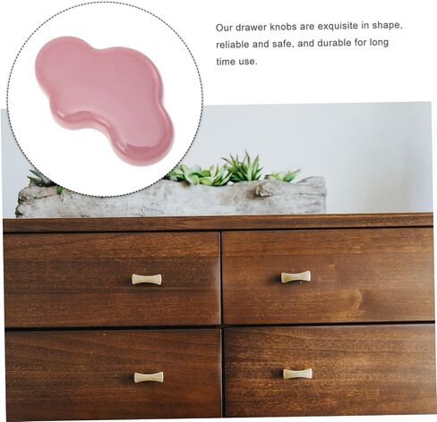 Generic 4pcs Clouds Hold Hands Cabinet Knob Door Knobs Door Handle Cloud-Shaped Drawer Knobs Elegant Pull Handle Wardrobe Handle Cupboard Knob Cabinet Pull Handles Door Pull Handle, Pink in Saudi Arabia