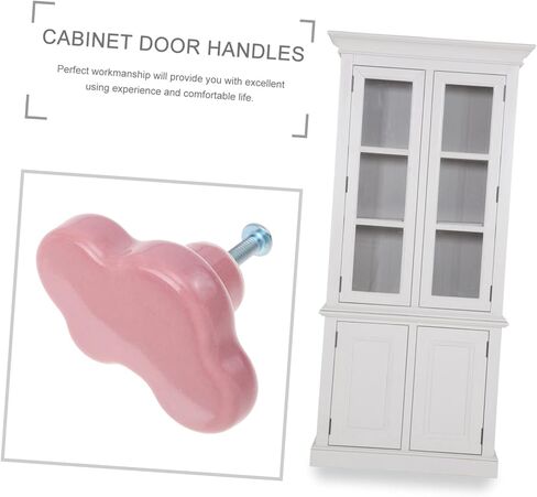 Generic 4pcs Clouds Hold Hands Cabinet Knob Door Knobs Door Handle Cloud-Shaped Drawer Knobs Elegant Pull Handle Wardrobe Handle Cupboard Knob Cabinet Pull Handles Door Pull Handle, Pink in Saudi Arabia