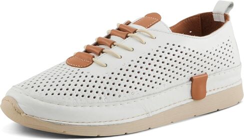 Spring Step Women's Breen Slip-On Sneakers - Premium Leather, Perforated Design, Arch Support in Saudi Arabia