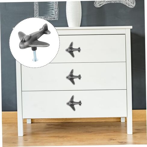 Generic 1 Set Drawer Handle Door Handle Zinc Alloy Funny Single Hole Cupboard Brass Knob Retro Dresser Hanging Drawers for Closet Dresser Pulls Knobs Draw Knobs Child Clothing Cabinet Door, Gray in Saudi Arabia