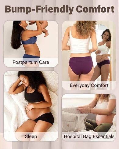 Intimate Portal Maternity Underwear | Pregnancy Postpartum Panties | Foldable Briefs Under the Bump in Saudi Arabia