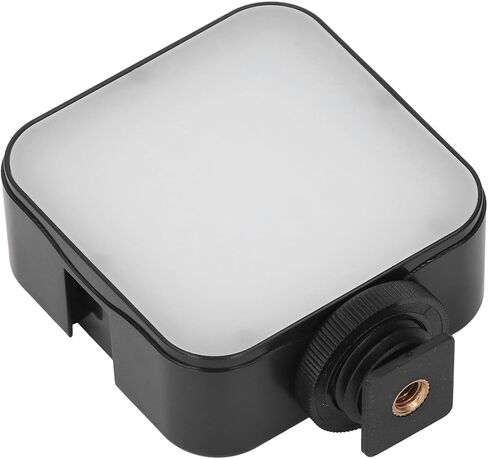 Tbest LED Video Light On Camera 6500K 49LEDs Portable Photography Lighting for Live Streaming Recording Bright Uniform Soft Powered by AA Batteries ABS Material in Saudi Arabia