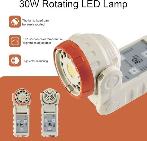 Yoidesu 30W LED LED ضوء ، 5 درجات حرارة ألوان قابلة للتعديل يدعو إلىض in Kuwait