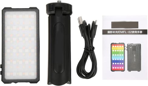 TBEST CAMERING LIGHT MFL02 كامل اللون RGB LED 3000K6500K مع ترايبود للصور VLOGGAGE مباشرة البث المباشر in Saudi Arabia