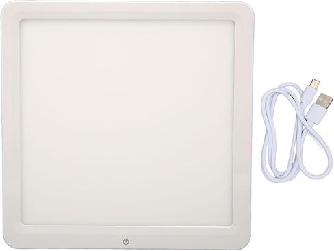 Tbest LED Photography Shadowless Bottom Light Ultra Thin Bright Uniform Illumination Studio Box for Jewelry Cosmetics Artwork ABS Material 22cm Size in Saudi Arabia