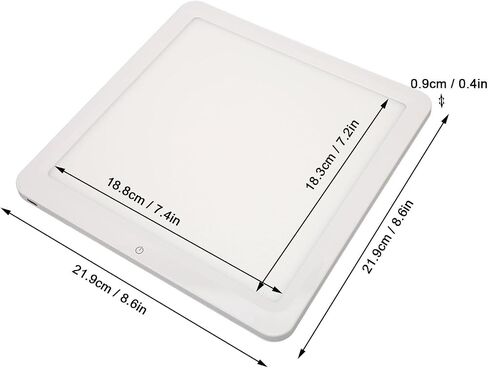 Tbest LED Photography Shadowless Bottom Light Ultra Thin Bright Uniform Illumination Studio Box for Jewelry Cosmetics Artwork ABS Material 22cm Size in Saudi Arabia