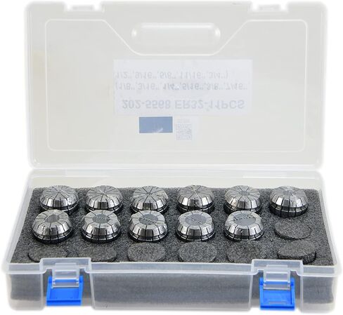 SHARS ER32 COLLET 11 PCS SET ، 1/8-3/4 "نطاق الحجم .0003" TIR 202-5568 S [ in Saudi Arabia