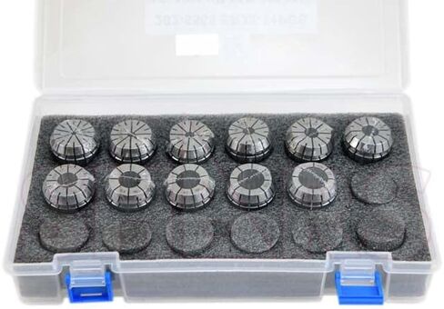 SHARS ER32 COLLET 11 PCS SET ، 1/8-3/4 "نطاق الحجم .0003" TIR 202-5568 S [ in Saudi Arabia