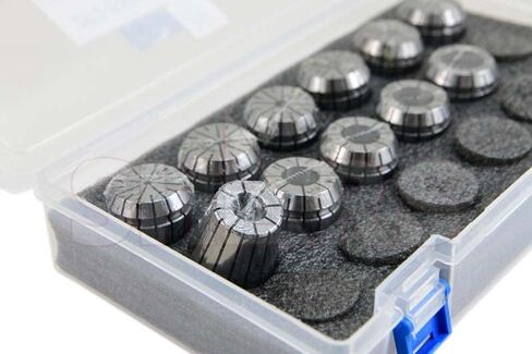 SHARS ER32 COLLET 11 PCS SET ، 1/8-3/4 "نطاق الحجم .0003" TIR 202-5568 S [ in Saudi Arabia