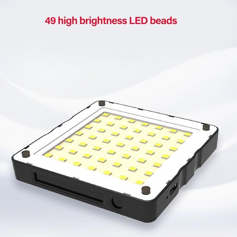 مصباح فيديو LED FOCKT ، لوحة ضوء كاميرا LED محمولة مع 4 مرشحات الألوان ، التحكم في اللمس ، تعتيم بدون خطوة ، مصابيح التصوير الفوتوغرافي المصابيح المصاب in Kuwait