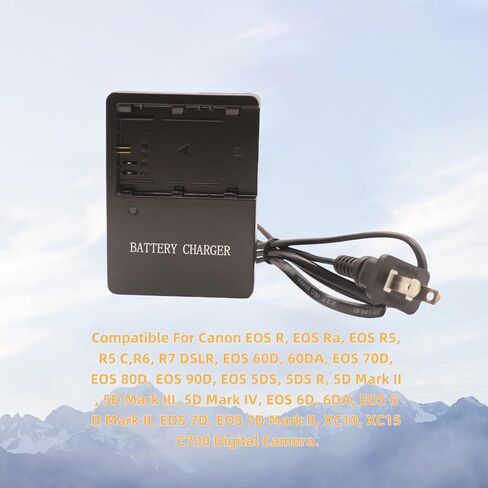 LC-E6E LC-E6C LC-E6 كاميرا شاحن Canon LP-E6NH LP-E6N LP-E6 LP-E6P بطارية EOS 70D 60D 5DS 5D2 5D3 5D4 6D 7D 7D2 MARK III III in Saudi Arabia