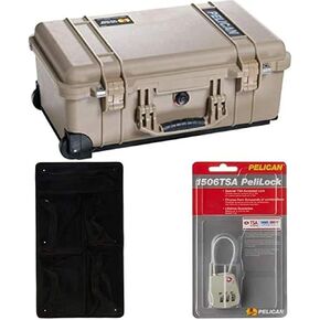Pelican Select Bundle - Pelican 1510 Case with Foam (Desert Tan) plus 1510 Lid Organizer and TSA lock in Saudi Arabia