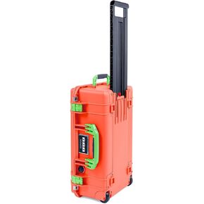 Pelican Orange & Lime Green 1535 Air case. Comes empty and with wheels. Carry-on. in Kuwait