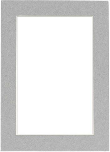 11x14 MAT Bevel Cut for 8x10 Photos - حمض Mid Mid Gray Precut Matboard - للصور ، الصور ، تأطير - سمك 4 فترات in Kuwait