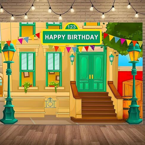 التصوير الفوتوغرافي خلفية عيد ميلاد سعيد كارتون شارع موضوع الطوب جدار الأطفال الطفلة طفل الطفل دخن دخن الدعائم فينيل 7x5 قدم in Kuwait