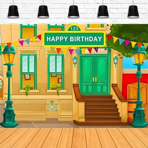 التصوير الفوتوغرافي خلفية عيد ميلاد سعيد كارتون شارع موضوع الطوب جدار الأطفال الطفلة طفل الطفل دخن دخن الدعائم فينيل 7x5 قدم in Kuwait