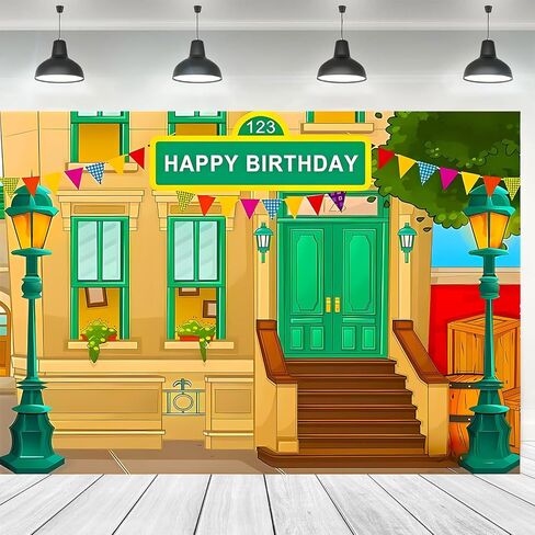 التصوير الفوتوغرافي خلفية عيد ميلاد سعيد كارتون شارع موضوع الطوب جدار الأطفال الطفلة طفل الطفل دخن دخن الدعائم فينيل 7x5 قدم in Kuwait