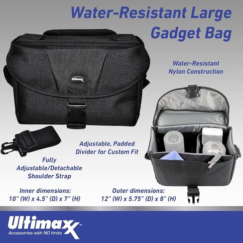 Ultimaxx Essential Canon G70 Camcorder -يشمل: بطاقات ذاكرة فائقة 64 جيجا بايت ، بطارية احتياطية ، مجموعة مصباح LED فائقة الفطريات ، ثلاثي القوائم من الطاولة 6.5 بوصة ، حقيبة أدوات مقاومة للماء ومزيد in Saudi Arabia