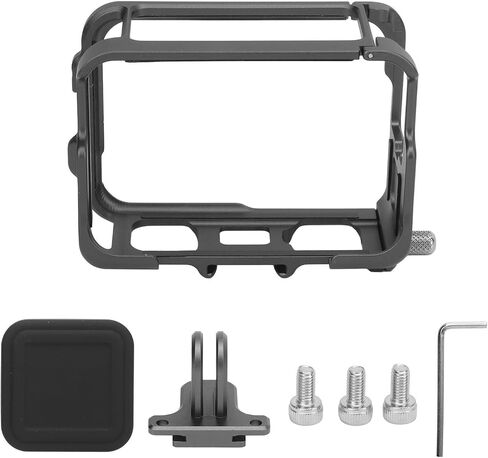 TBEST Frame Mount Housing Case Aluminium Camera Camera Camera مع 2 Cold Slots Lens Cap for Ace Pro Vloggers Profession in Saudi Arabia