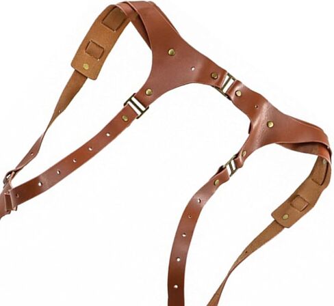PURPLELILY Leather Shoulder Strap for Camera Harness Strap Double Camera Double Camera Holder for a Perfect Fit Suspenders in Saudi Arabia