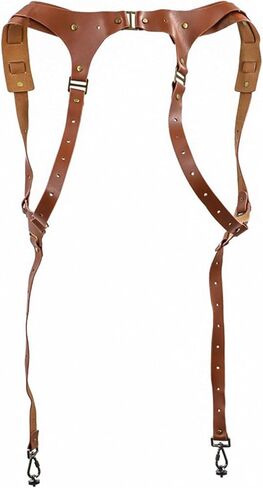 PURPLELILY Leather Shoulder Strap for Camera Harness Strap Double Camera Double Camera Holder for a Perfect Fit Suspenders in Saudi Arabia