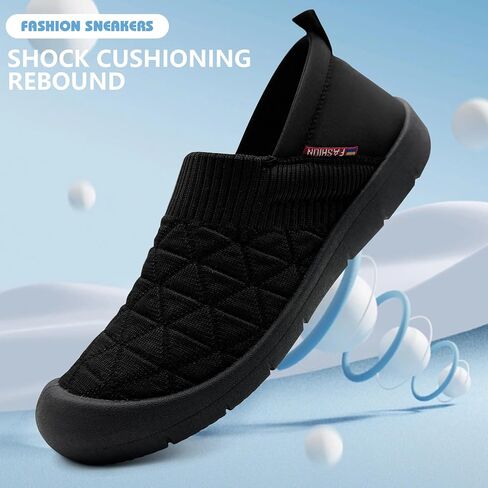 Womens Shoes Casual Slip Ons Fashion Sneakers Comfortable Flats Breathable Tennis Walking Footwear in Saudi Arabia