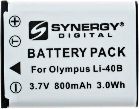 Synergy Digital Digital Camera Batteries, Compatible with CTA DB-LI40B, DB-LI40 Digital Camera Batteries (Li-Ion, 3.7V, 800 mAh), Set of 4 in Saudi Arabia