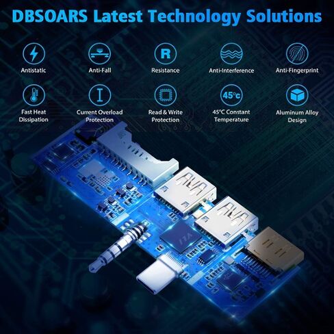 قاعدة تركيب Surface Go، لجهاز Surface Go1/Go2، محول 7 في 2 مع 4K USB C إلى HDMI، 2 منافذ USB 3.0، مقبس سماعات الأذن، فتحة بطاقة SD/TF in Kuwait