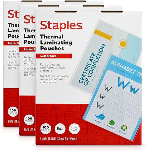 489526 أكياس تصفيح حرارية سعة 5 مل، حرف، 100 قطعة in Kuwait