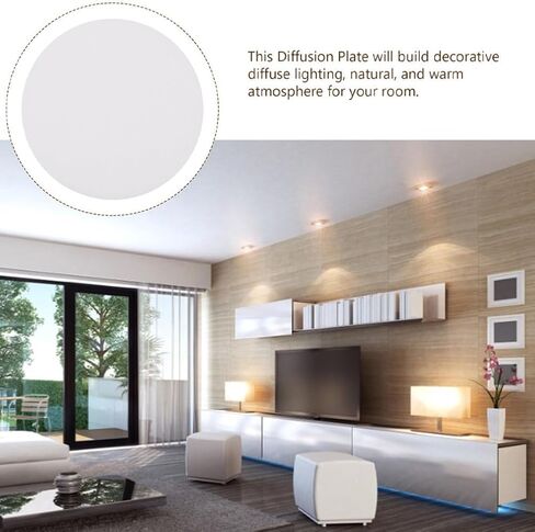 MAGICLULU Lighting Diffusion Supplies Led Downlight Diffusion Plate Fabric Lampshade Diffuser Ceiling Cover Plate Easy Install in Saudi Arabia