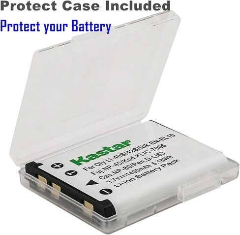 KASTAR LI-42B LCD AC Charger AC متوافق مع Sanyo Xacti VPC-T1495 ، XACTI VPC-T1496 ، XACTI VPC-TP1000 ، HP (HEWLETT PACKARD) PW460T PW550Z SW450 ، MN12Z Digital Cameras in Saudi Arabia