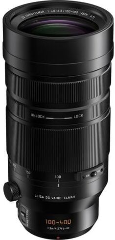 Panasonic Leica DG vario-elmar 100-400mm f/4-6.3 عدسة الطاقة (H-RSA100400) بما في ذلك: بطاقة ذاكرة 64 جيجابايت ، مجموعة مرشح من 3 قطع ، حقيبة عدسة ، قبعات عدسة ، حارس غطاء العدسة ، مجموعة التنظيف الكاملة ، المزيد in Kuwait