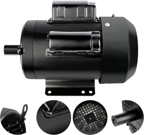 محرك كهربائي 3HP 3450 دورة في الدقيقة محرك أحادي الطور بإطار 145T إطار 230 فولت 7/8 بوصة عمود 60 هرتز CW/CCW TEFC in Saudi Arabia