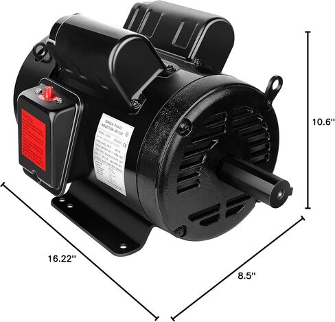 محرك كهربائي 3HP 3450 دورة في الدقيقة محرك أحادي الطور بإطار 145T إطار 230 فولت 7/8 بوصة عمود 60 هرتز CW/CCW TEFC in Saudi Arabia