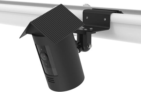 Gutter Mount with Silicone Skin Protective Cover Compatible with R-ing Stick Up Cam Plug-in/R-ing Outdoor Cam (Stick Up Cam),Weatherproof Housing Outdoor Security Camera Bracket (Black) in Saudi Arabia