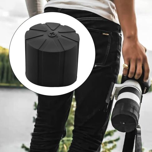3pcs غطاء غطاء العدسة العالمي للسيليكون المقاوم للماء لعدسات كاميرا DSLR 65-90 مم in Kuwait