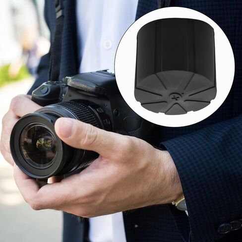 3pcs غطاء غطاء العدسة العالمي للسيليكون المقاوم للماء لعدسات كاميرا DSLR 65-90 مم in Kuwait