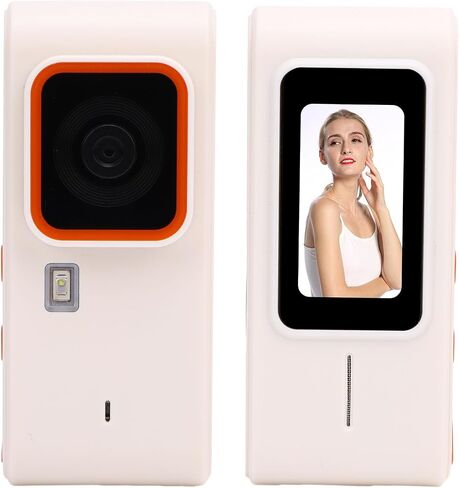 كاميرا رقمية Zunate CCD ، 12 ميجا بكسل FHD 1080p مع التركيز التلقائي ، كاميرا رقمية LCD 1.47 بوصة ، بطاقة 128 جيجابايت ، كاميرات محمولة للسفر ، التخييم ، مدونة الفيديو ، صورة شخصية ، مبتدئين (أبيض) in Saudi Arabia
