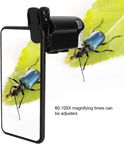 Mini Clip Clip Microscope Magnifier Loupe ، MID Clip Loupe Microscope ، مجهر مقطع محمول مناسب للمراقبة in Kuwait
