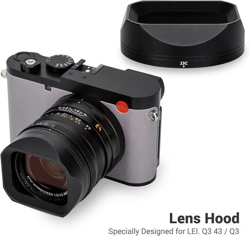 JJC Metal Lens Hood for Leica Q3 43/ Q3/ Q2 Cameras, Compatible with 49mm Lens Filter & Original Lens Cap, No Vignetting in Saudi Arabia