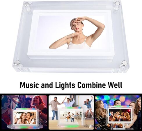 إطار صور رقمي 5 بوصة ، إطار صور رقمي ذاكرة 4G ، إطار صور فني مؤيد أكريليك الملون in Kuwait