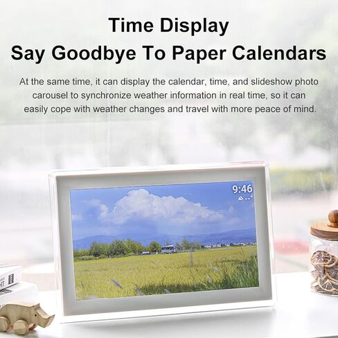 15.6 بوصة إطار صورة رقمي كبير ، 32 جيجابايت HD Wi Fi إلكترونية إطار إطار عرض شرائح مع عرض الوقت وضع السكون تلقائي إطار صور الفيديو الذكية للمنزل in Kuwait