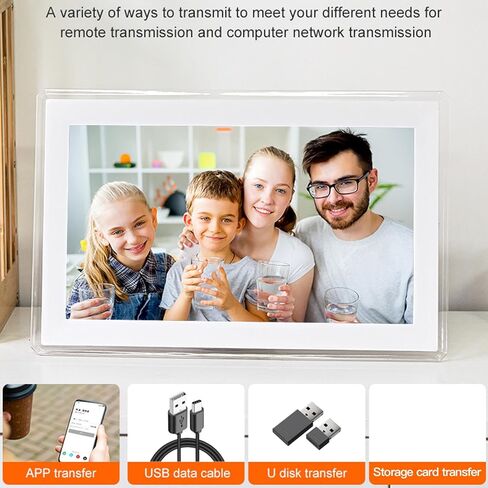 15.6 بوصة إطار صورة رقمي كبير ، 32 جيجابايت HD Wi Fi إلكترونية إطار إطار عرض شرائح مع عرض الوقت وضع السكون تلقائي إطار صور الفيديو الذكية للمنزل in Kuwait